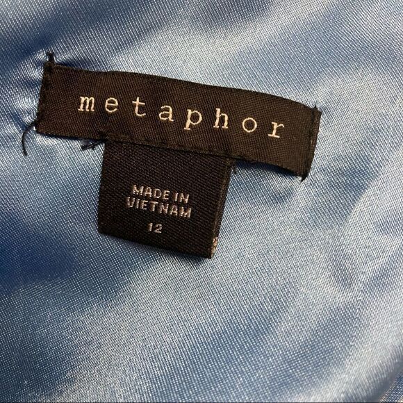 METAPHOR Women’s Dress, Size 12, Blue & Gray Sleeveless - Picture 7 of 10